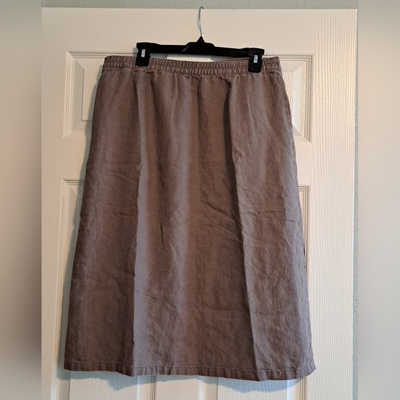 L.L. Bean Skirts Ll Bean Linen Skirt 42 Poshmark